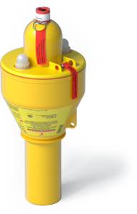 Product image of the Man Overboard (MOB) light and smoke signal, a distress signal that is pulled with a lifebuoy when it is thrown overboard.